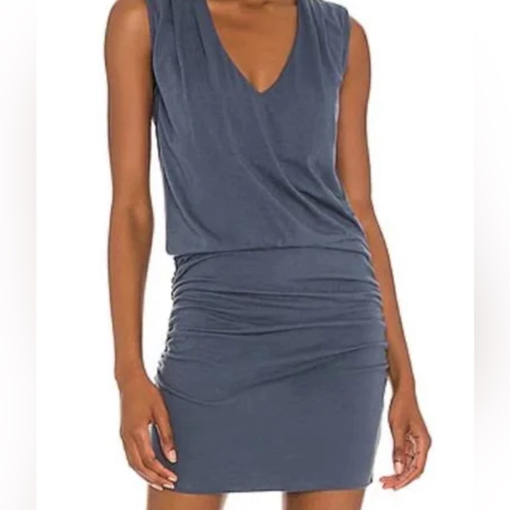 Monrow Mini Shirred Dress